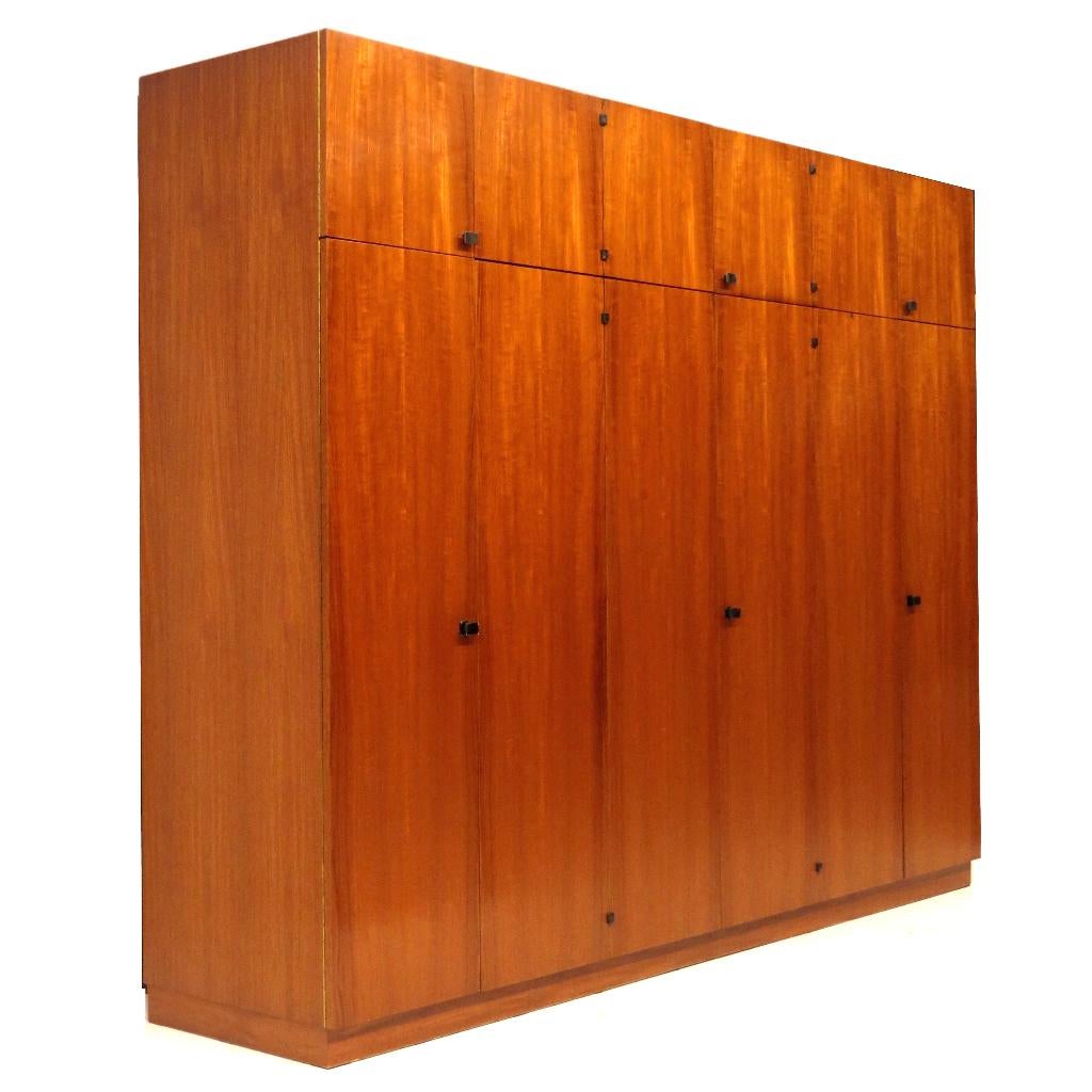 Grote vintage mid century modern XL kledingkast teak 1960s, Ophalen of Verzenden, Zo goed als nieuw