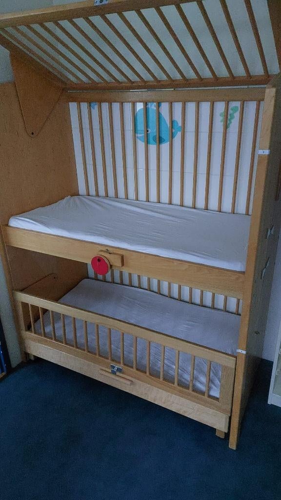 schilte stapelbed kinderopvang, Ophalen, 85 tot 100 cm, Gebruikt, Hoogslaper of Stapelbed