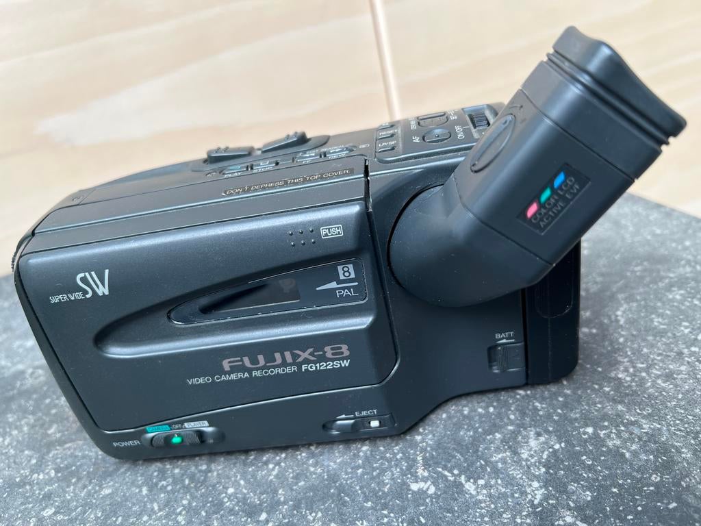 Complete Fujix-8 FG122SW Video8 Camcorder Set - Getest & Wer, Audio, Tv en Foto, Videocamera's Analoog, Camera, 8mm, Verzenden