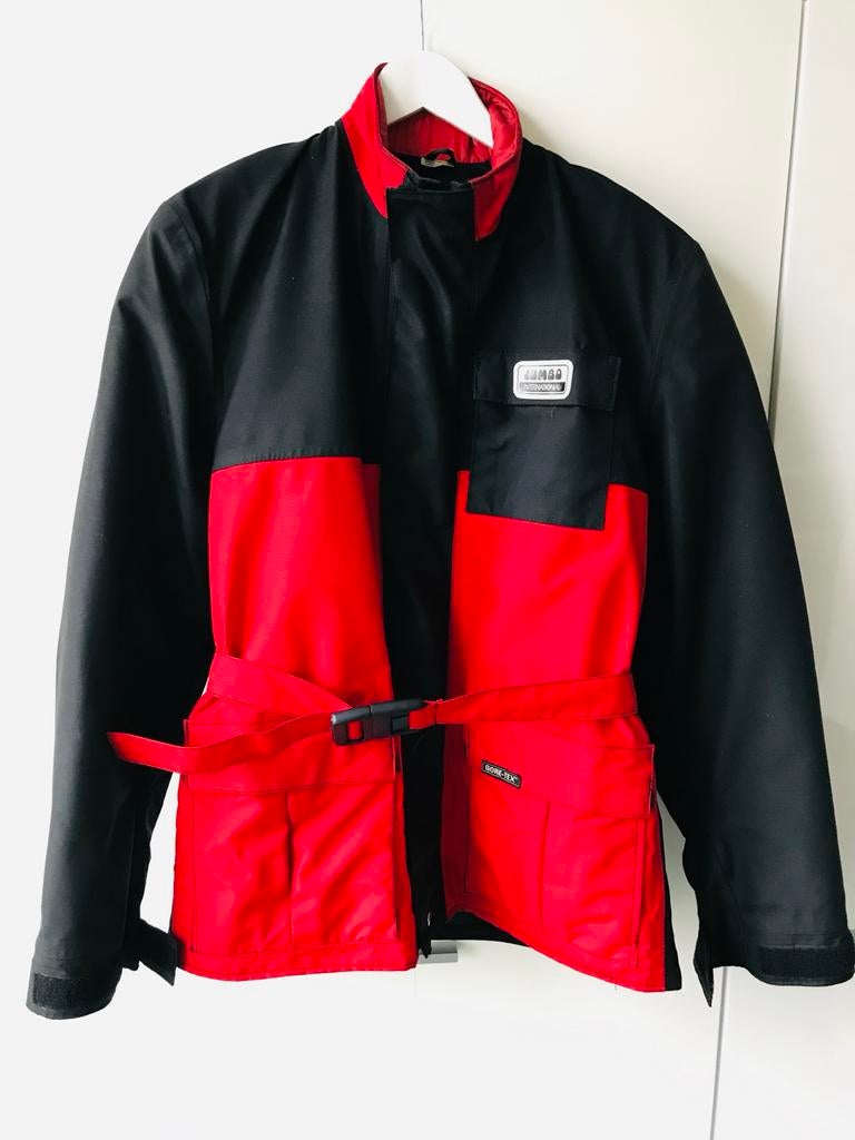 Motorjas dames zwart/rood, Ophalen, Tweedehands, Dames, Jas | textiel