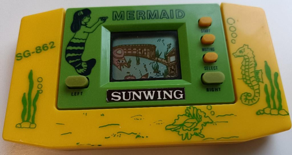 Vintage Sunwing LCD Game Mermaid Single Screen Handheld, 1 speler, Ophalen of Verzenden, Zo goed als nieuw, Vanaf 3 jaar