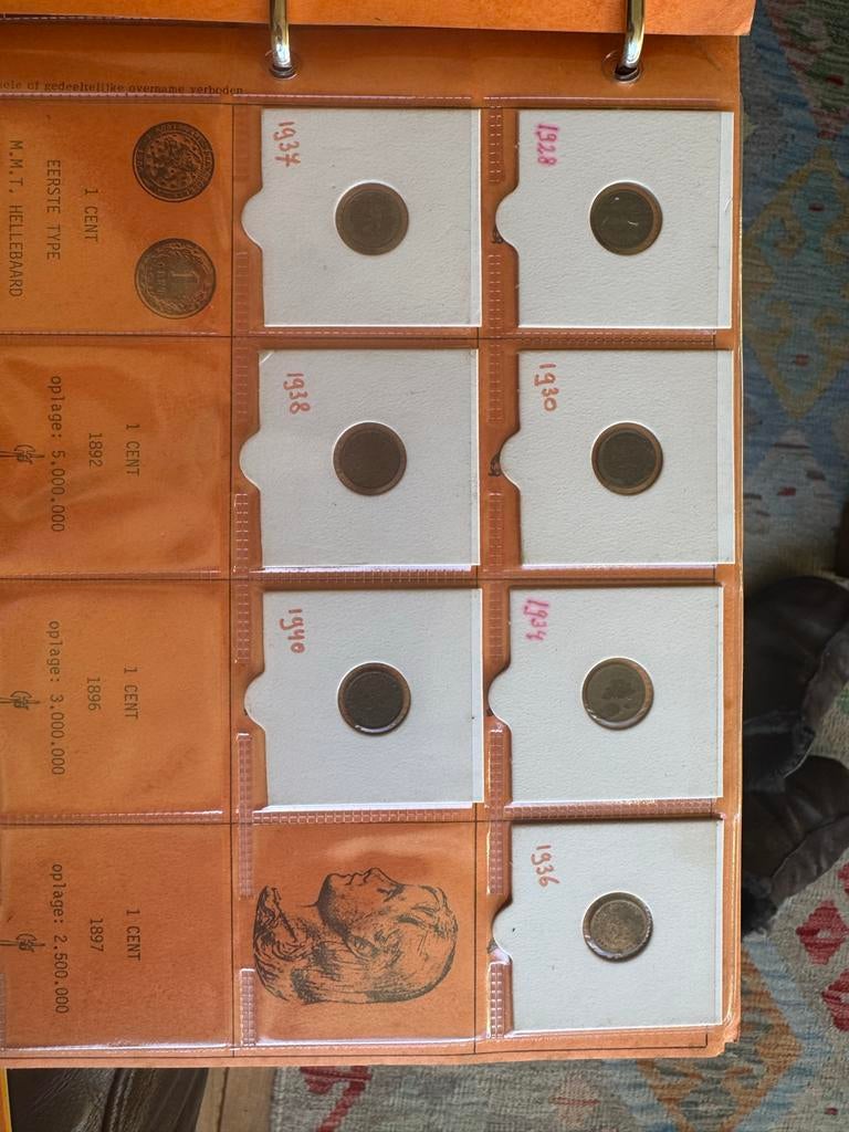 Complete set van 22 halve centen Koningin Wilhelmina, Ophalen of Verzenden, Koningin Wilhelmina, Overige waardes, Setje