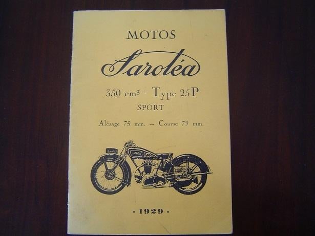 Sarolea 350cc type 25P 1929 parts list onderdelen boek, Motoren, Ophalen of Verzenden, Overige merken
