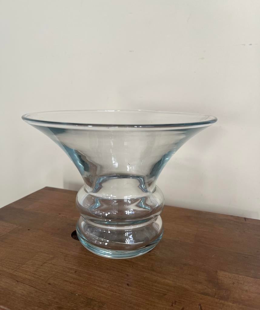 Vintage unieke vaas - glazen bloemenvaas, Antiek en Kunst, Ophalen of Verzenden