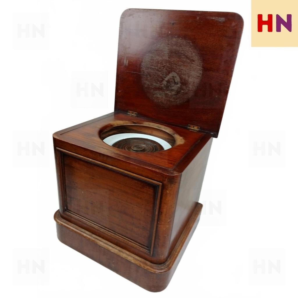 Antieke Victoriaanse Nachtspiegel / Commode / Pot, Ophalen