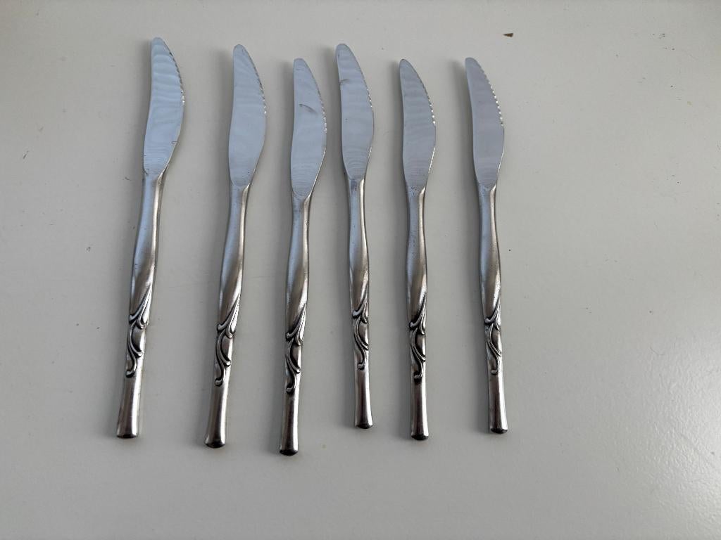 Messen Amefa 6x, Ophalen, Rvs of Chroom