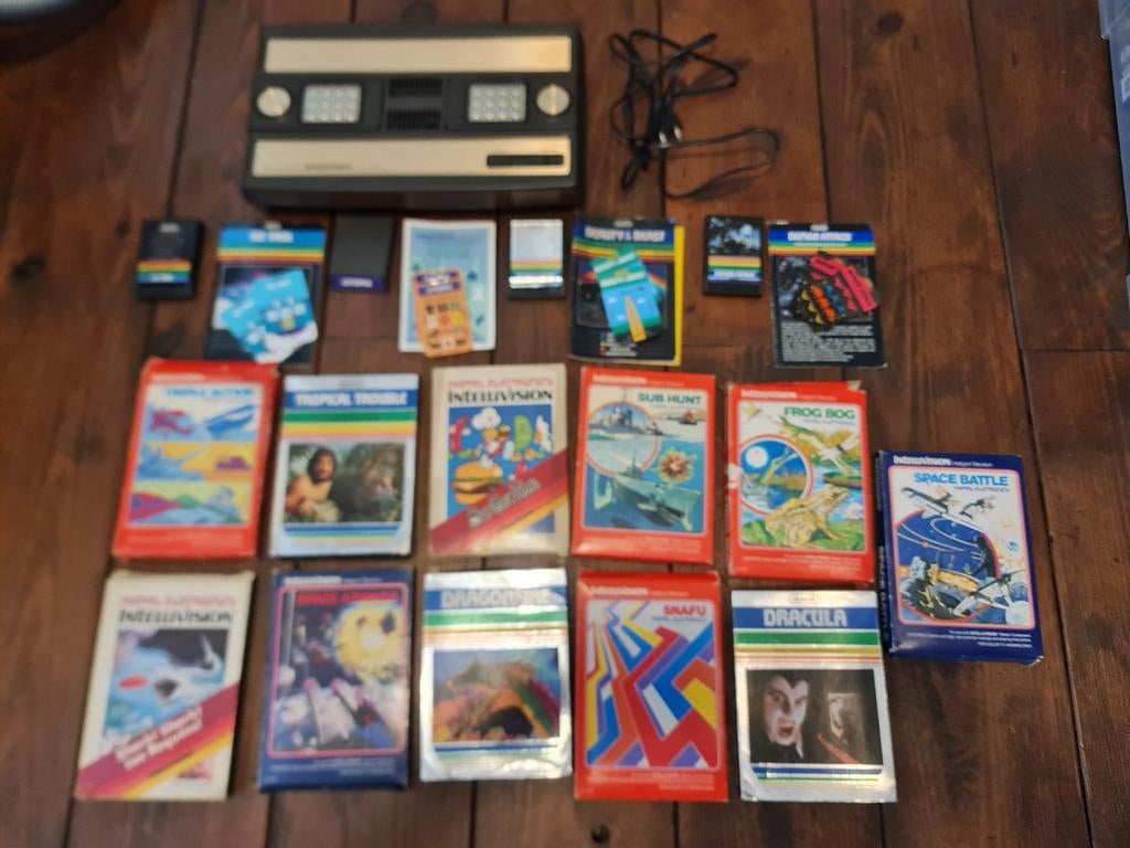 Intellivision console met 16 spellen, Ophalen of Verzenden