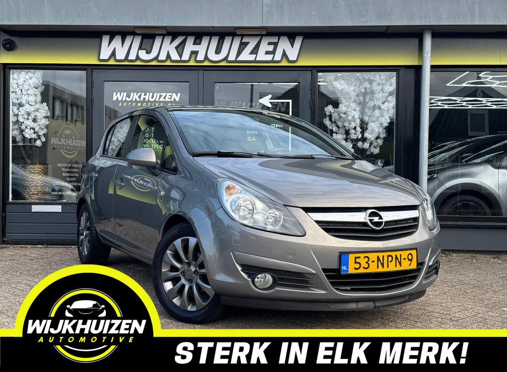 Opel Corsa 1.2-16V '111' Edition met Airco ! 16 Inch ! Cruis, Voorwielaandrijving, Euro 5, Gebruikt, Zwart