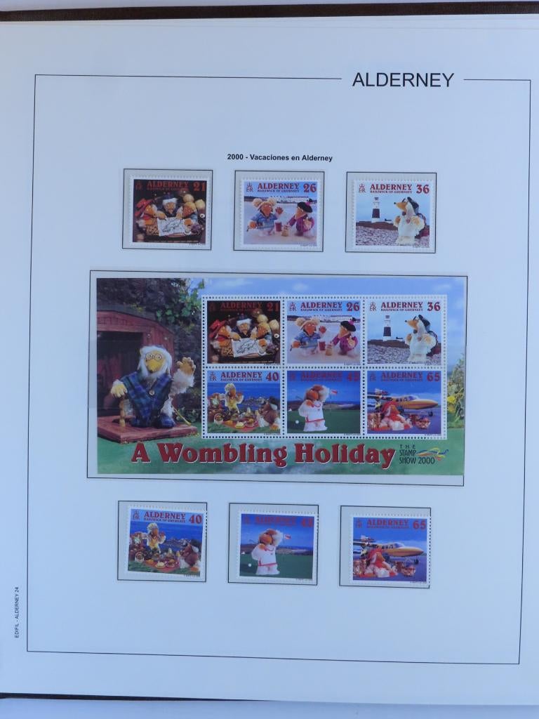 ALDERNEY in SPEC.ALBUM - goedgevuld - POSTFRIS (K634) 2/2, Ophalen of Verzenden, Buitenland
