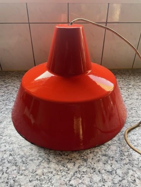 emaille lampenkap, Ophalen of Verzenden