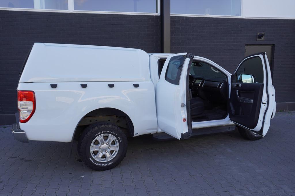 Ford Ranger 2.0 EcoBlue XLT 170PK Automaat EURO 6 - Airco -, Stof, Gebruikt, 4 cilinders, Wit