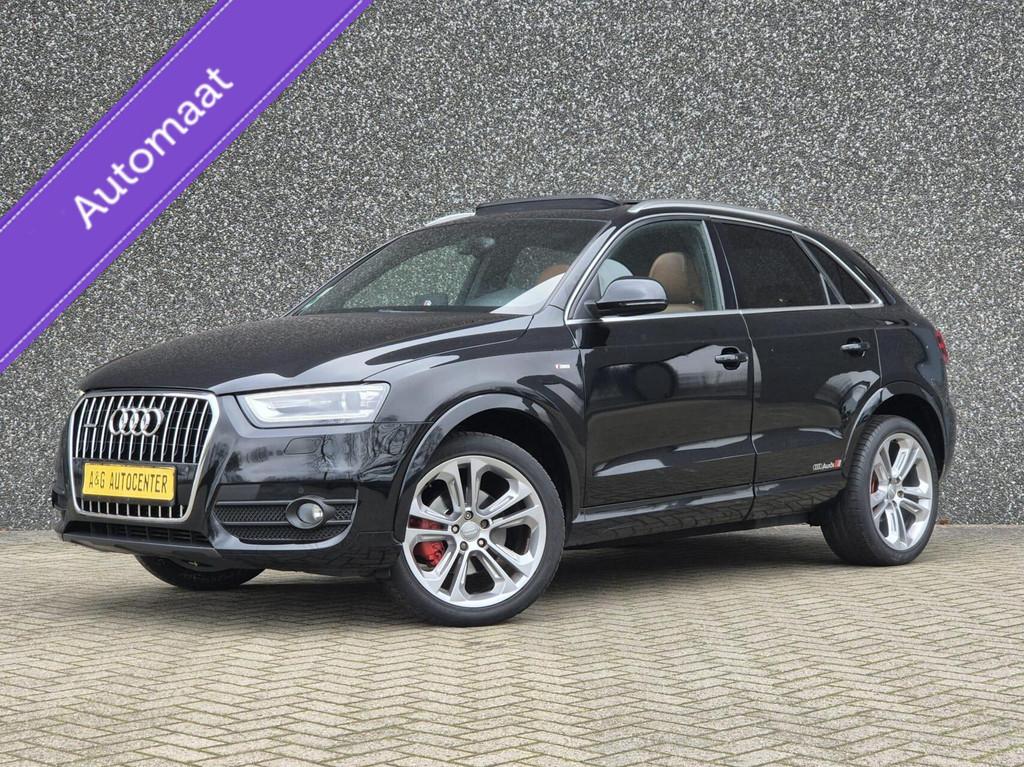 Audi Q3 2.0 TFSI quattro S-Line/Led/Navi/Pano/19''/211PK/Vol, Gebruikt, 4 cilinders, 1984 cc, Zwart