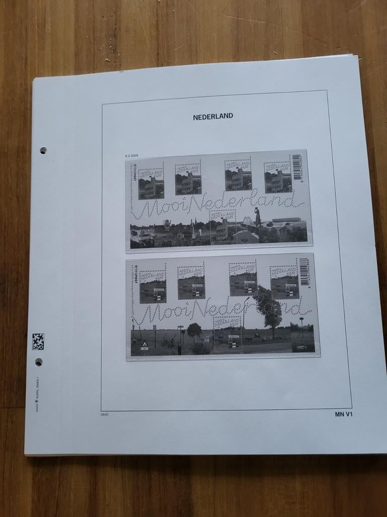 Lege davo bladen mooi nederland  1/ 15 2005/2007, Postzegels en Munten, Postzegels | Toebehoren, Verzenden, Verzamelalbum
