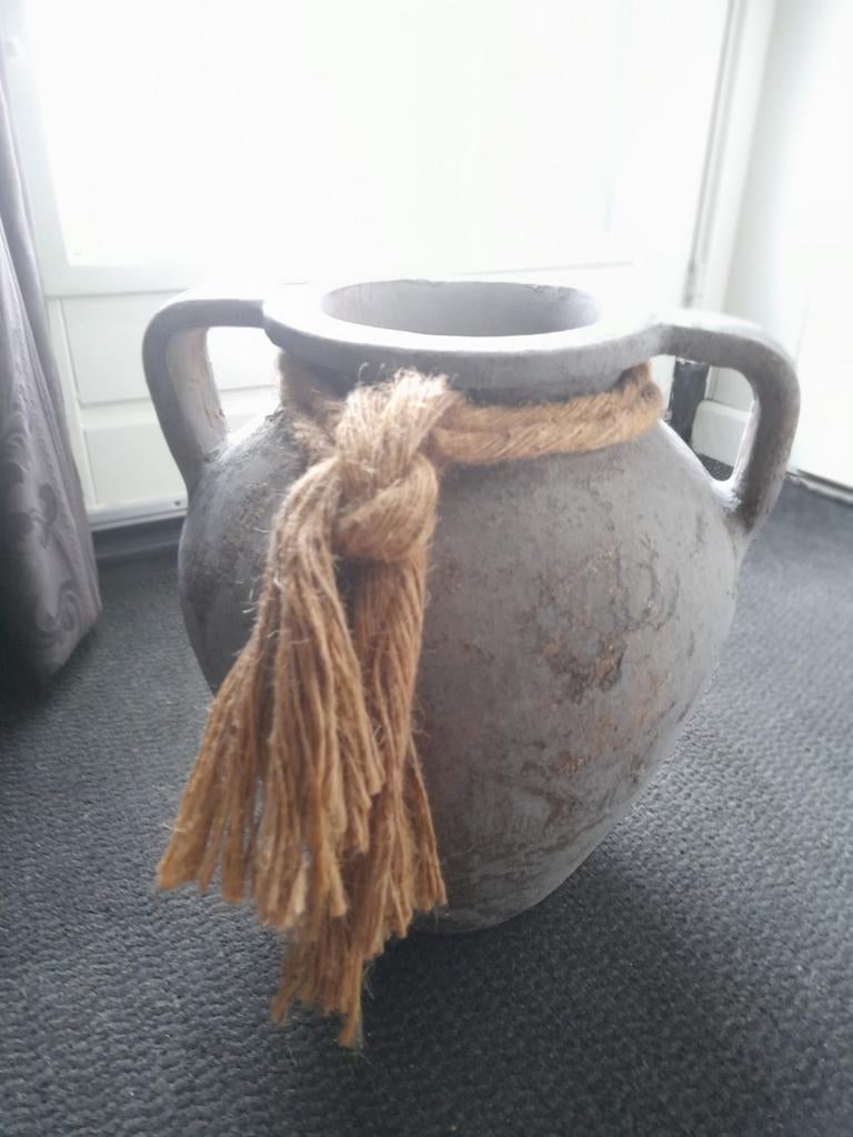 Mooie landelijke kruik / vaas, Huis en Inrichting, Ophalen, Zo goed als nieuw, Overige kleuren, Minder dan 50 cm