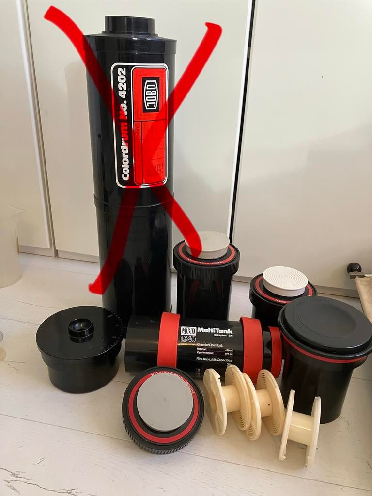 Ontwikkeltanks en filmspiralen voor doka, Ophalen, Gebruikt, Doka-onderdelen