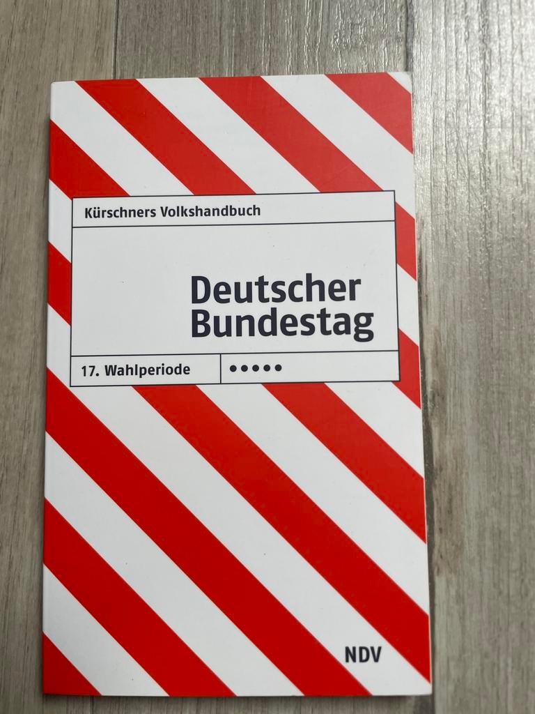Kürschners Volkshandbuch Deutscher Bundestag 17. Wahlperiode, Ophalen of Verzenden, Gelezen