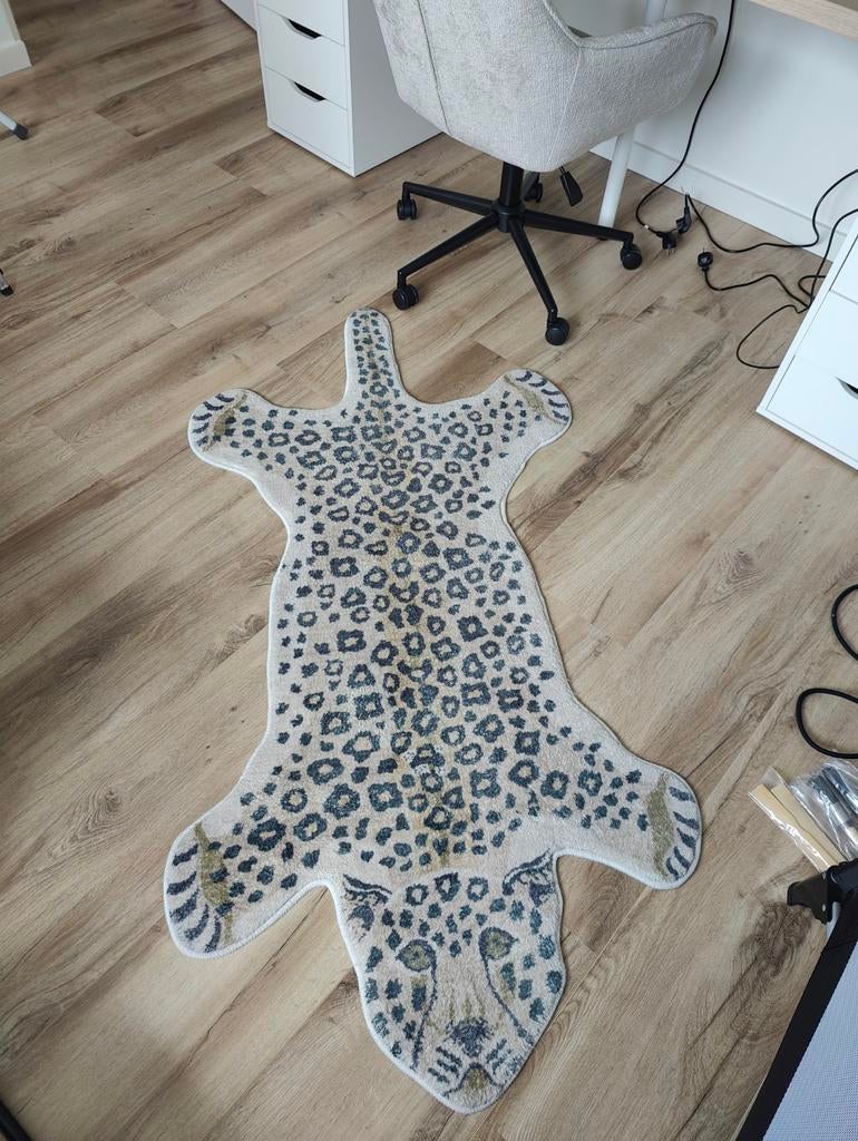 Vloerkleed jungle panter 80x160cm, Ophalen, Rechthoekig, 200 cm of meer