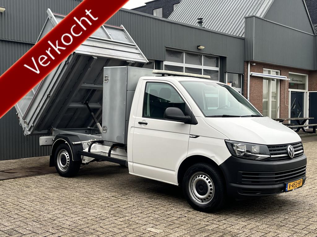 Volkswagen Transporter 2.0 TDI L2H1 150pk Pick-up Kipper ope, Auto's, Bestelauto's, Voorwielaandrijving, Gebruikt, 4 cilinders