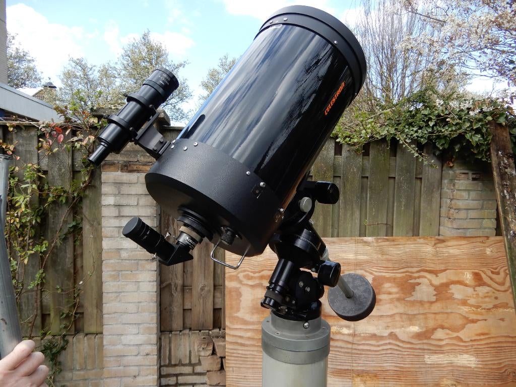 Celestron CG-11 C11, Audio, Tv en Foto, Optische apparatuur | Telescopen, Ophalen, Gebruikt, 200 mm of meer, Spiegeltelescoop (reflector)
