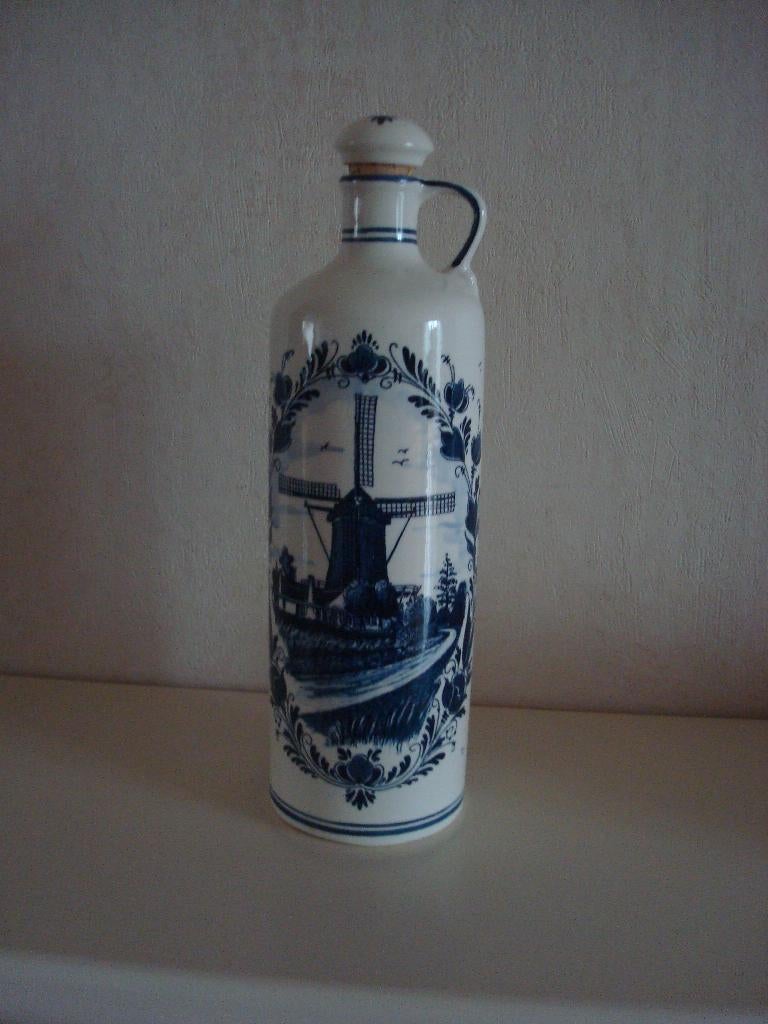 Kruik molen Delfts blauw, Ophalen of Verzenden