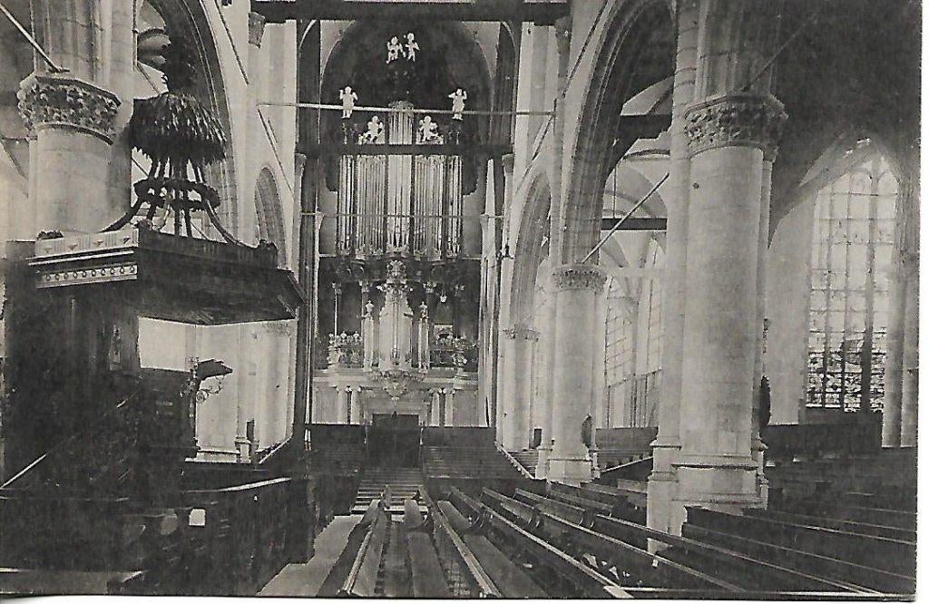 Gouda- -Orgel St.Janskerk., Verzenden, 1920 tot 1940, Ongelopen, Zuid-Holland