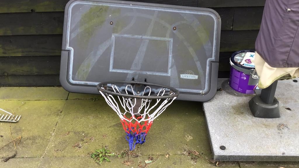 Basket, basketbal, Ophalen of Verzenden, Gebruikt, Ring, Bord of Paal