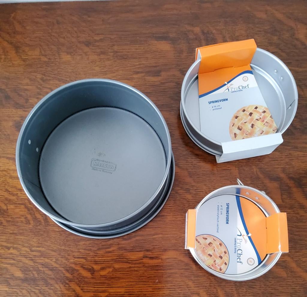 Springvormen set ProChef set van 3, Ophalen of Verzenden