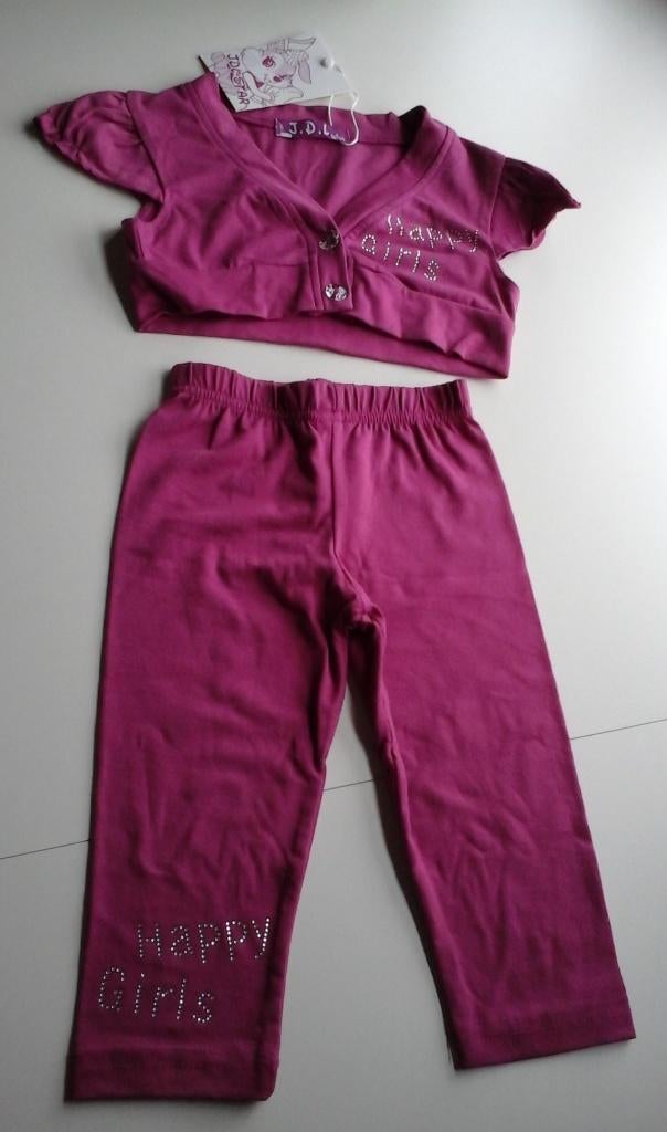 Schattig roze setje legging- topje-vestje (maat 96 –104) NEW, Ophalen, Meisje, JDL Star, Nieuw