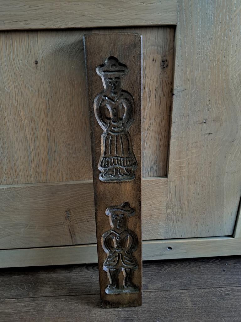Vintage houten speculaasplank hoogte 39,5 cm breed 6,5 cm, Huis en Inrichting, Ophalen of Verzenden