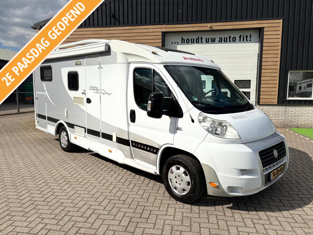 Dethleffs Globebus met lengtebedden, Luifel, Ringverwarming, Afzuigkap, Bedrijf