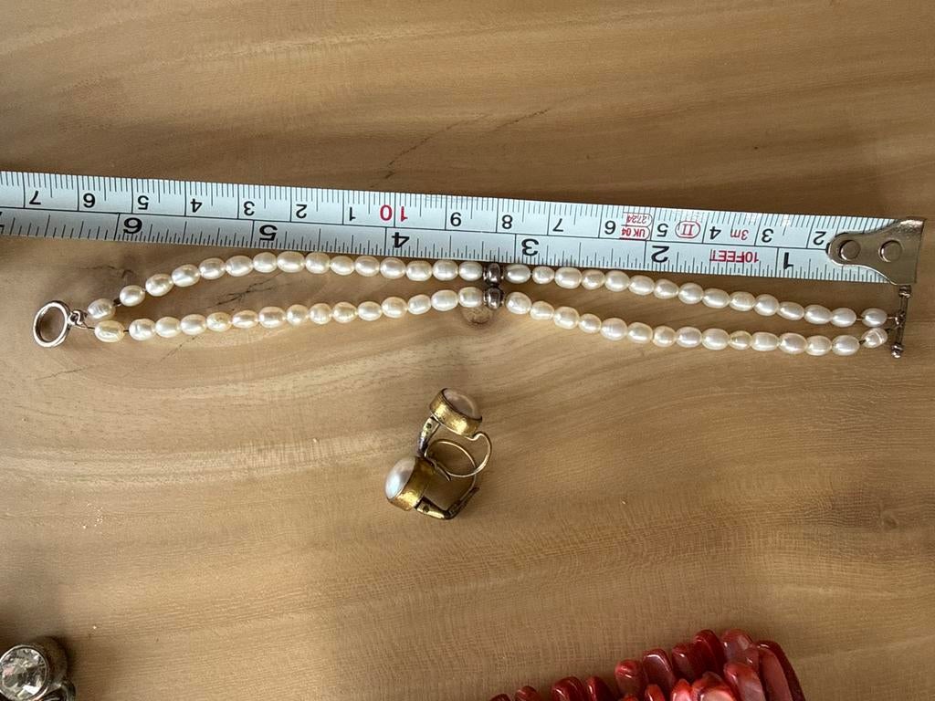 Kettingen en oorbellen met half edelstenen, Gebruikt, Overige kleuren, Ophalen of Verzenden, Steen of Mineraal