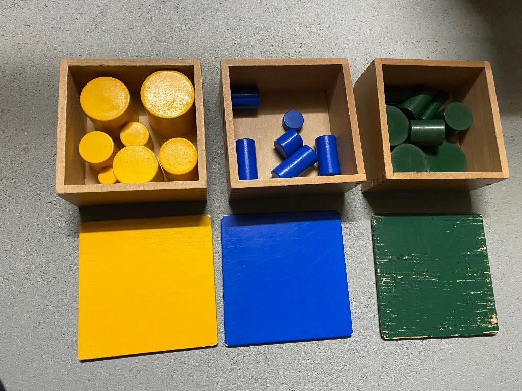 Montessori cilinders, Ophalen of Verzenden, Gebruikt