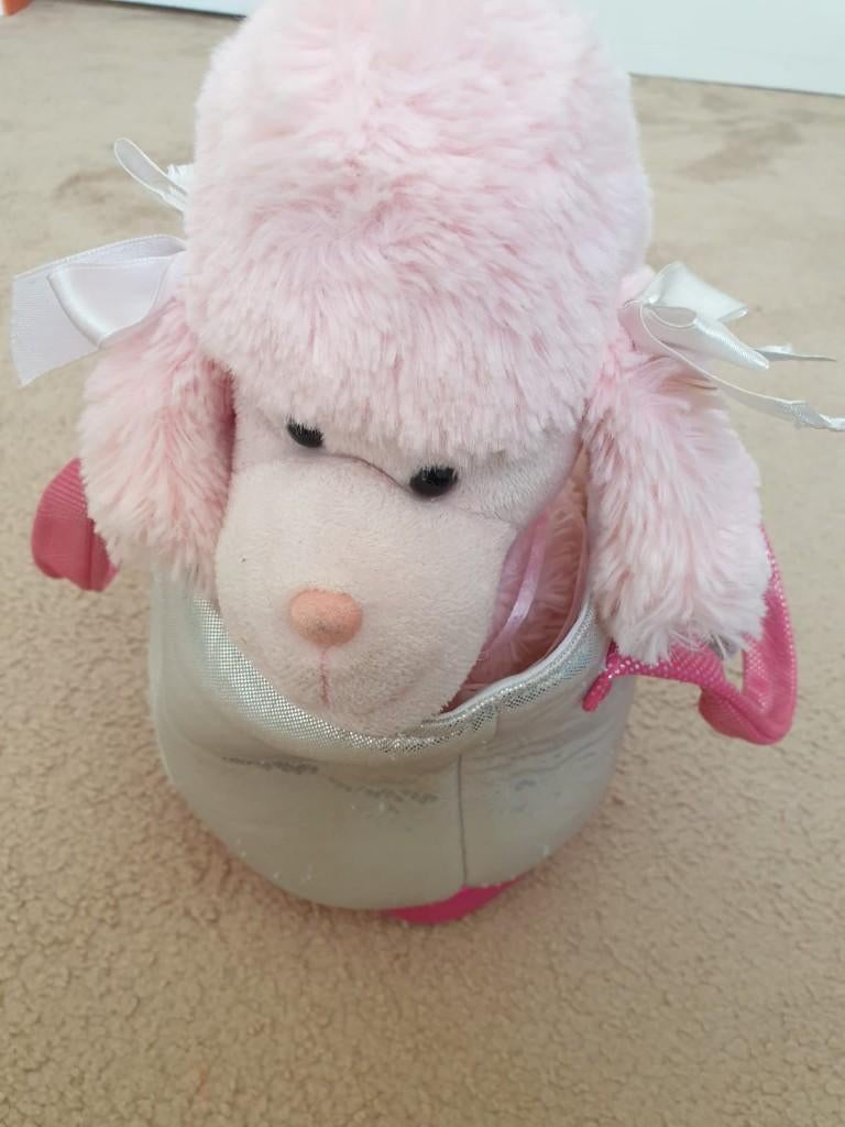 Knuffel hond in tas, Ophalen, Gebruikt, Hond