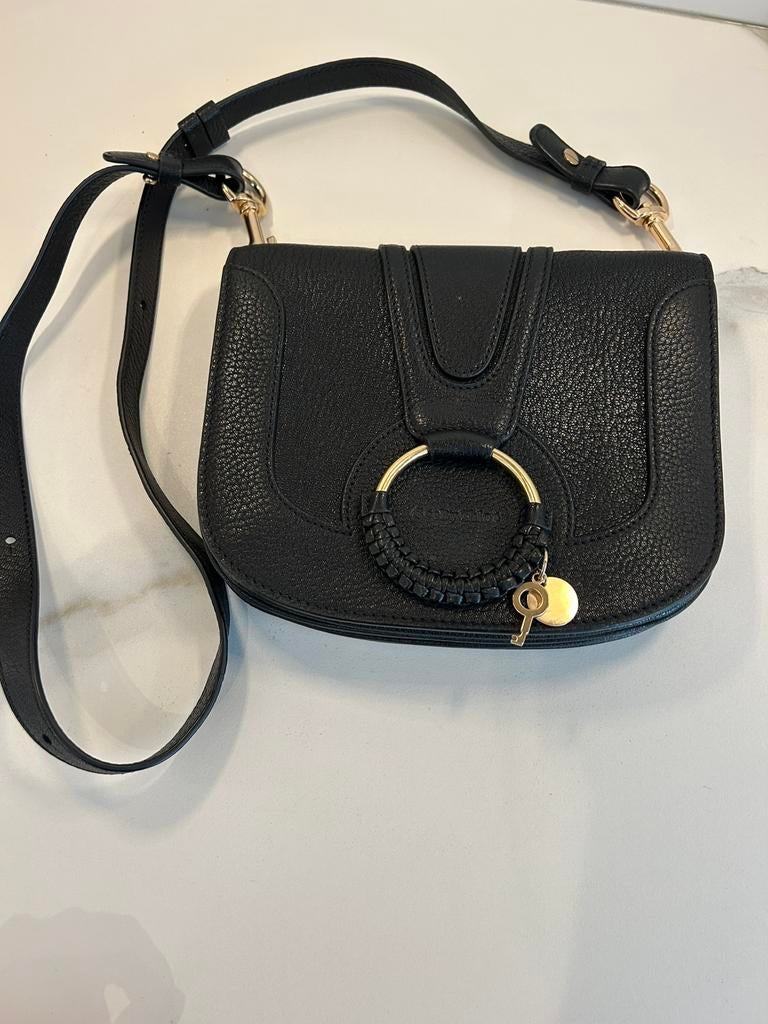 Zwarte tas See by Chloé, Ophalen of Verzenden, Zo goed als nieuw, Zwart, Handtas