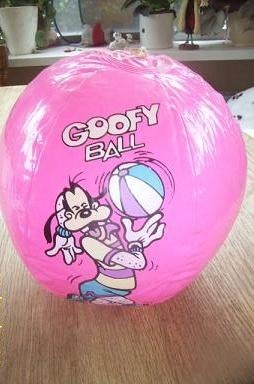 Disney Goofy opblaasbare bal met gewicht onderin, Ophalen of Verzenden, Goofy of Pluto, Gebruikt, Beeldje of Figuurtje