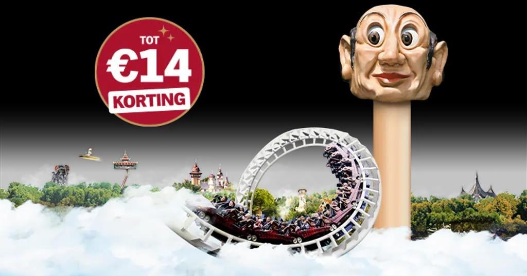 AH spaaractie Efteling kaarten 8x, Drie personen of meer, Kortingsbon, Pretpark