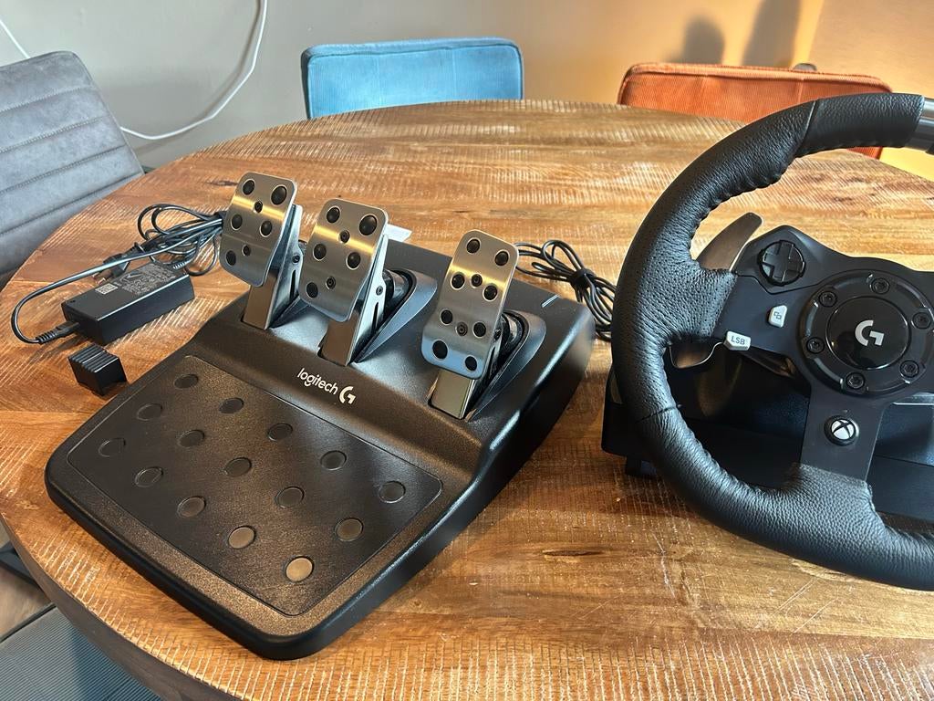 Logitech G920 Racestuur (Xbox & PC) – Zo goed als nieuw, Spelcomputers en Games, Spelcomputers | Xbox | Accessoires, Ophalen, Zo goed als nieuw