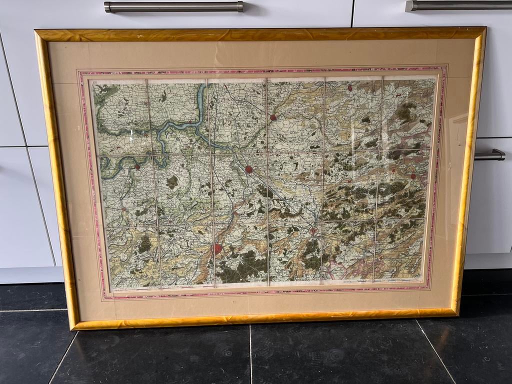 OUDE WANDKAART INGELIJSD, Ophalen