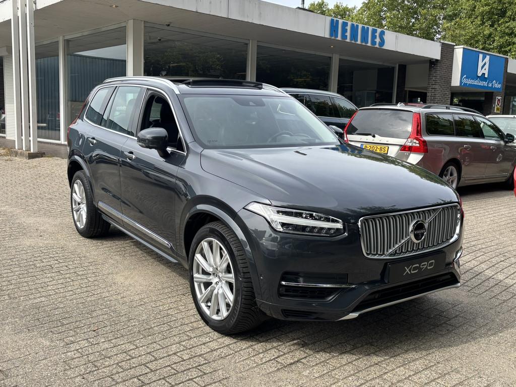 Volvo XC90 T8 AWD Inscription HeadUp 360 keyless pano, Gebruikt, 7 stoelen, Bedrijf, Vierwielaandrijving