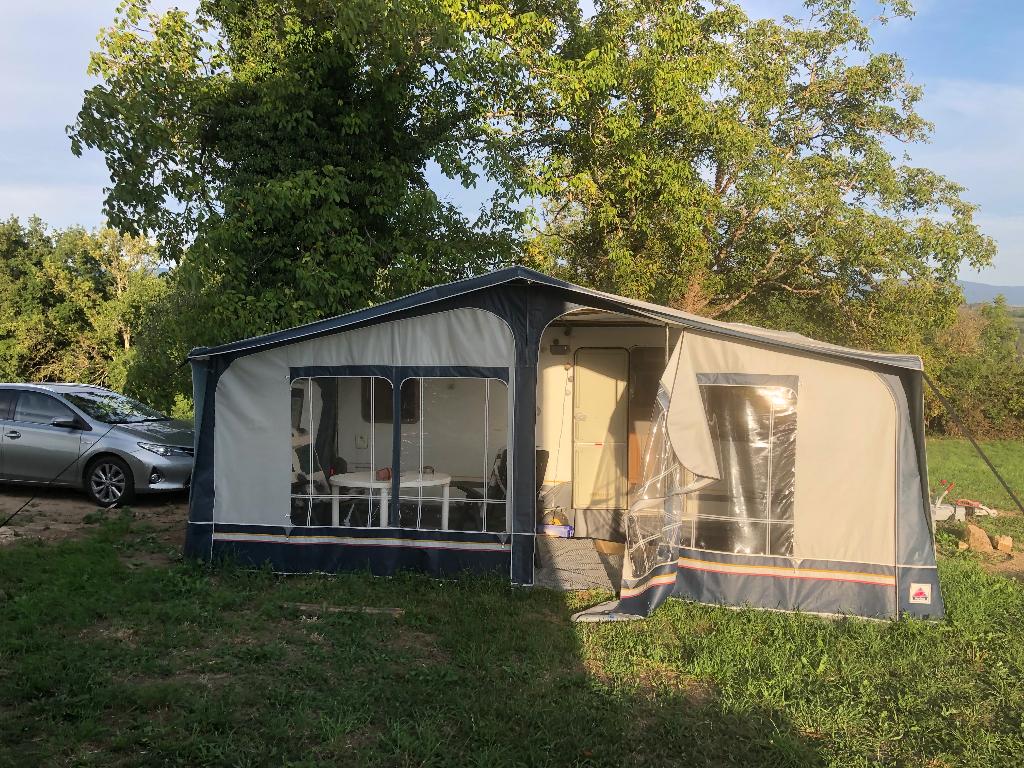 Doréma Voortent caravan en slaaptent, Ophalen, Gebruikt