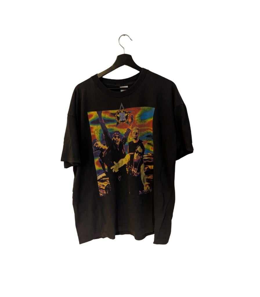 vintage 1993 u2 “zooropa” t-shirt – xl fruit of the loom, Fruit of the loom, Zwart, Maat 56/58 (XL), Ophalen of Verzenden
