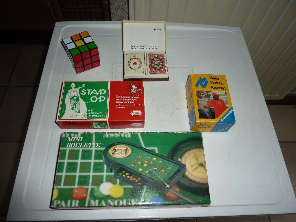 vintage oude bordspellen e.a., Ophalen of Verzenden, Gebruikt