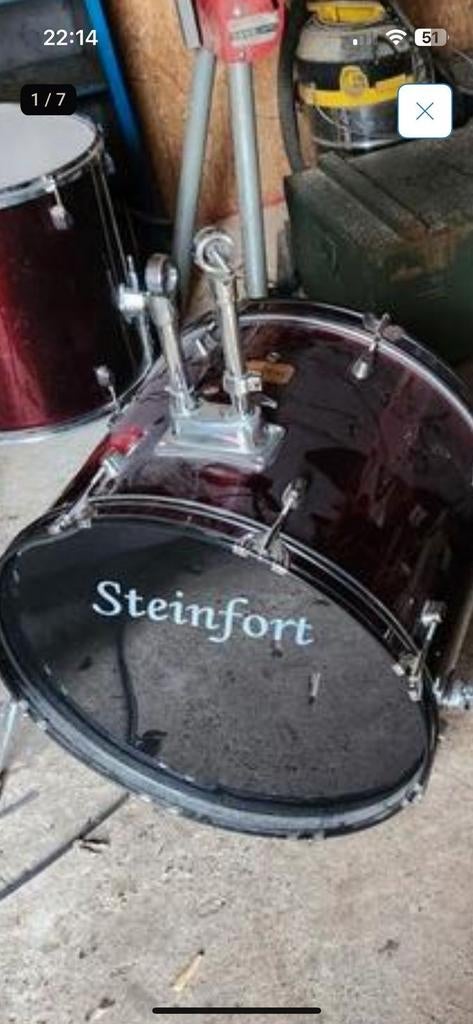 Drumstel mist paar vleugelmoertjes verdercompleet 100 euro, Muziek en Instrumenten, Ophalen of Verzenden, Gebruikt, Overige merken
