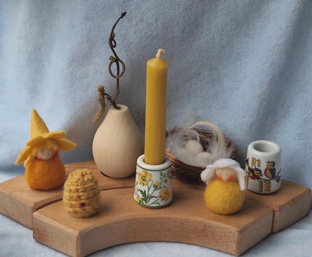 Zomer Seizoenstafel jaarring steker bijenkorf bloemenkind, Verzenden, Nieuw, Hout