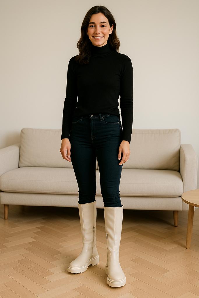 Sacha Kniehoge Laarzen - Beige met Rits, maat 41, Ophalen of Verzenden, Zo goed als nieuw