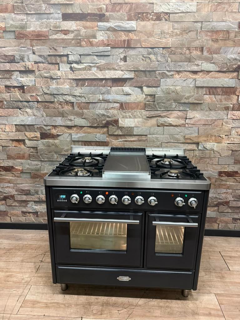 Luxe Boretti Majestic Fornuis 5 pits met Frytop 100x70 cm, Fornello Esperta, Grill, Ophalen of Verzenden, Zo goed als nieuw