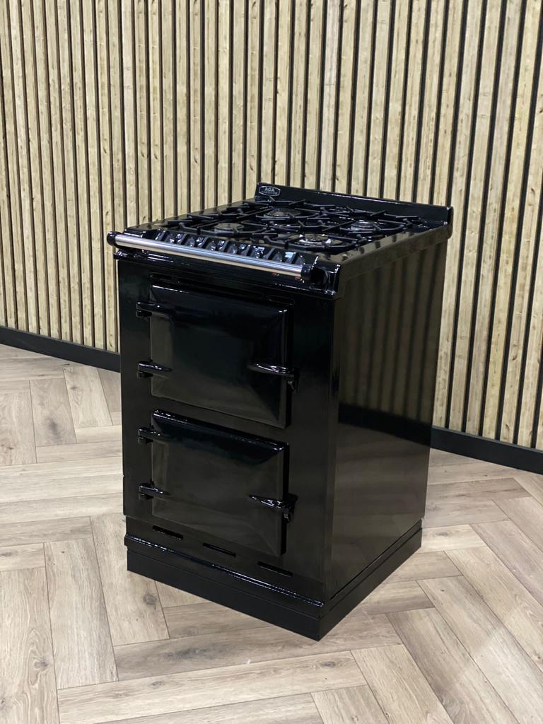 Prachtig Aga Fornuis 60cm Gas + Elektrische Ovens, Grill, Ophalen of Verzenden, Zo goed als nieuw, Gas