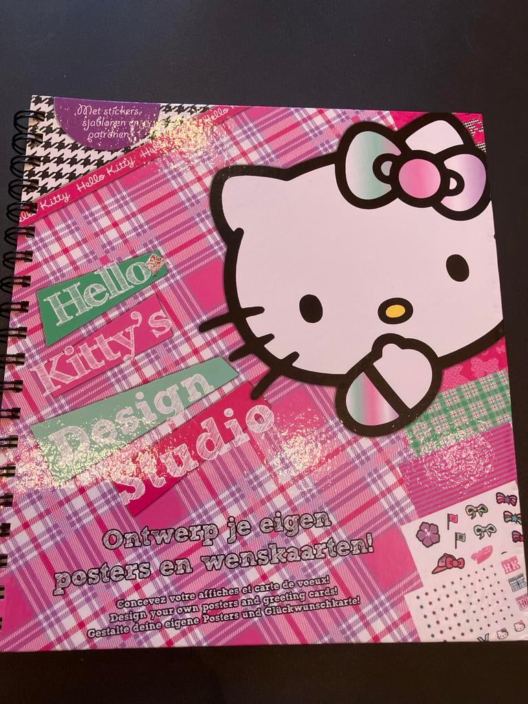 Hello Kitty Kaarten Maken & Inkleurboek, Ophalen of Verzenden, Gebruikt