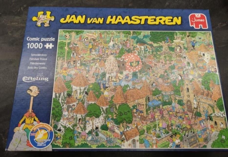 Efteling puzzel Jan van Haasteren - Sprookjesbos, Verzamelen, Ophalen of Verzenden, Beeldje of Poppetje