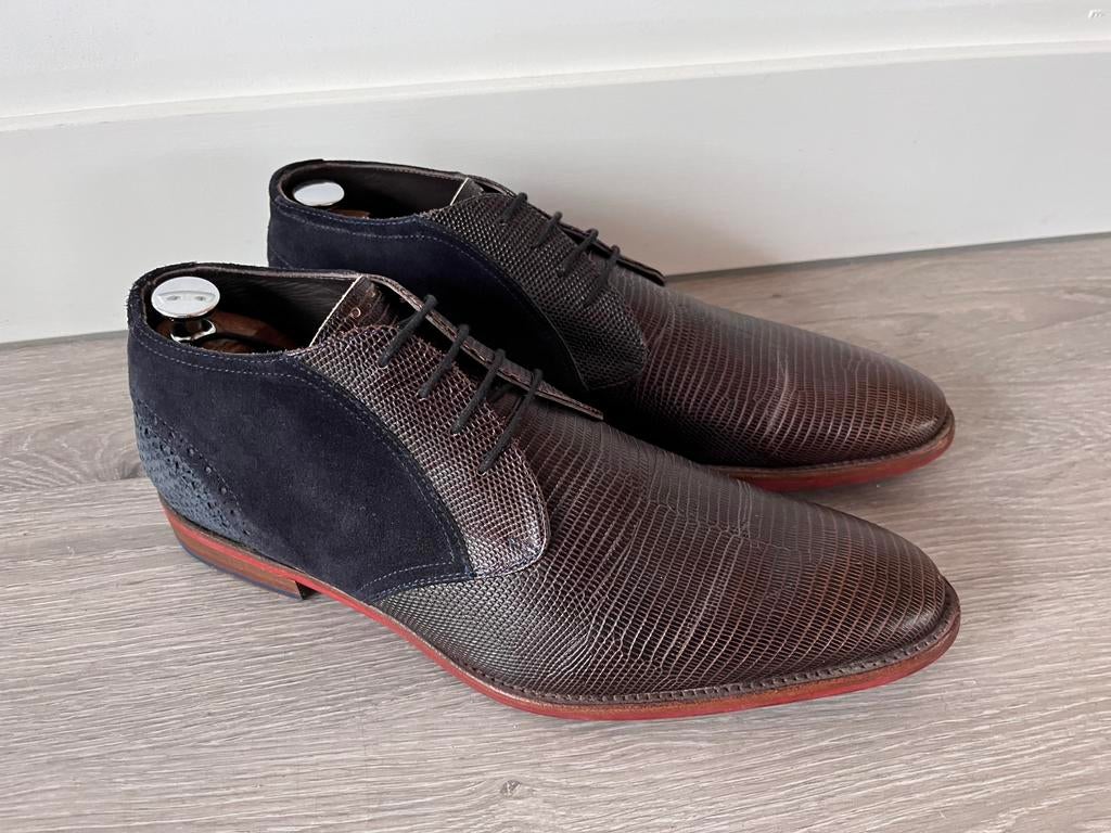 Floris van Bommel herenschoenen maat 8 / 42, Floris van Bommel, Bruin, Floris van Bommel, Floris van Bommel